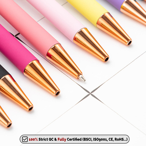 Penna <span class=keywords><strong>a</strong></span> <span class=keywords><strong>Sfera</strong></span> Promozionale in Oro Rosa, Penna Pubblicitaria <span class=keywords><strong>di</strong></span> <span class=keywords><strong>Lusso</strong></span> Personalizzata con Logo Stampato, Incisione Laser o Serigrafia - Product Image 3