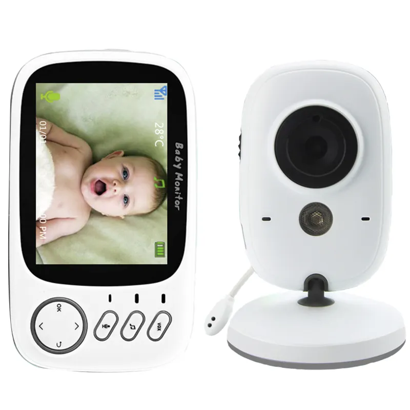 Bébé moniteur soins caméra sécurité à domicile Vision nocturne 720P moniteur caméra mouvement Audio bidirectionnel 1080P HD 2.4G sans fil