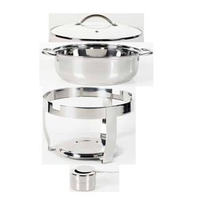 Thép không gỉ 201 chafing món ăn tự chọn nấu bếp nồi với kính nắp cho gas & cảm ứng không có lớp phủ - Product Image 4