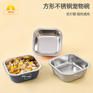 Stainless steel dog bowls, anti-tipping dog food bowls, <b>extra</b> <b>large</b> dog food bowls, <b>large</b> and medium-sized dog feeders - Product Image 2