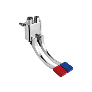 Robinet mural à pédale externe bidirectionnel 1/2 pouce sans flexible en caoutchouc pour cuisine - Product Image 1