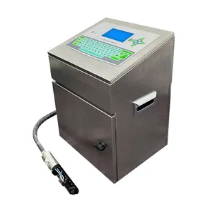 Continuous CIJ Inkjet printer metal tag printing machine small character printer for Cable bottle egg bag