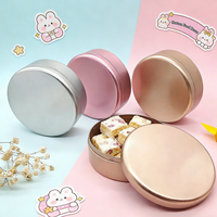 Populaire rond four-sûr de qualité alimentaire or Tiramisu plat grand rond étain gâteau de mariage boîte en métal bonbons Biscuit emballage