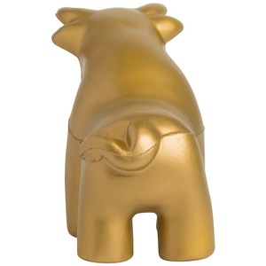 Figura Decorativa de Toro Dorado en PU, Juguete con Forma de Animal, Regalo Artesanal - Product Image 2