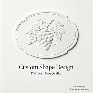 <span class=keywords><strong>Etiquetas</strong></span> <span class=keywords><strong>de</strong></span> <span class=keywords><strong>Vino</strong></span> Holográficas con Textura Vintage, en Relieve, Compatibles con la FDA, Ecológicas, Forma Personalizada, Adhesivo Impermeable - Product Image 5
