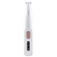 Tondeuse électrique USB pour poils de pattes d'animaux, en ABS, avec lumière LED, pour chiens et chats