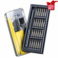 Kit de tournevis magnétique AXTH, cadeau, 25 en 1, tournevis de précision professionnel, kit d'outils pratique de qualité supérieure pour les professionnels