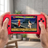 Console de jeu portable rétro X53, écran IPS 5,1 pouces 800x480, alimentation filaire, sans batterie au lithium