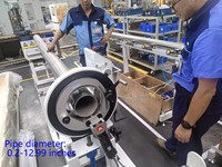 Coupe-tuyaux orbital en acier inoxydable, machine de découpe automatique de tuyaux, scie circulaire pour métal