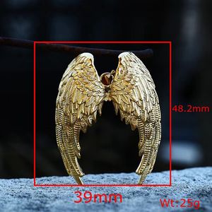 Colgante <span class=keywords><strong>de</strong></span> Ángel <span class=keywords><strong>de</strong></span> guía para motocicleta para hombre y mujer, diseño personalizado, color plata, dorado, arcoíris, corazón, ala <span class=keywords><strong>de</strong></span> Ángel, venta al por mayor - Product Image 6