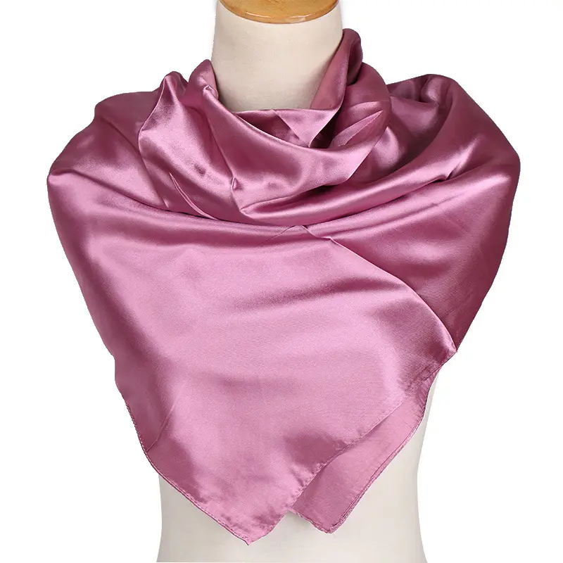 35" Women Large Satin Square Scarf Silk Feeling Hair Wrapping Gift Headscarf Scarves 90 colors P02