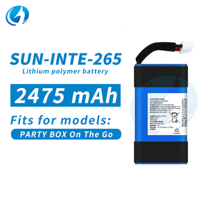 แบตเตอรี่ลำโพง 2475mAh ความจุสูง แบตเตอรี่ลิเธียมไอออนสำหรับเปลี่ยนสำหรับลำโพง <span class=keywords><strong>JBL</strong></span> <span class=keywords><strong>PartyBox</strong></span> On-The-Go - Product Image 1