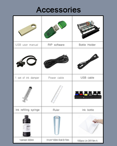 A3 UV với véc ni UV máy in dtf với phần mềm miễn phí cho in ấn chai bút trường hợp điện thoại A3 A4 UV phẳng máy in - Product Image 4