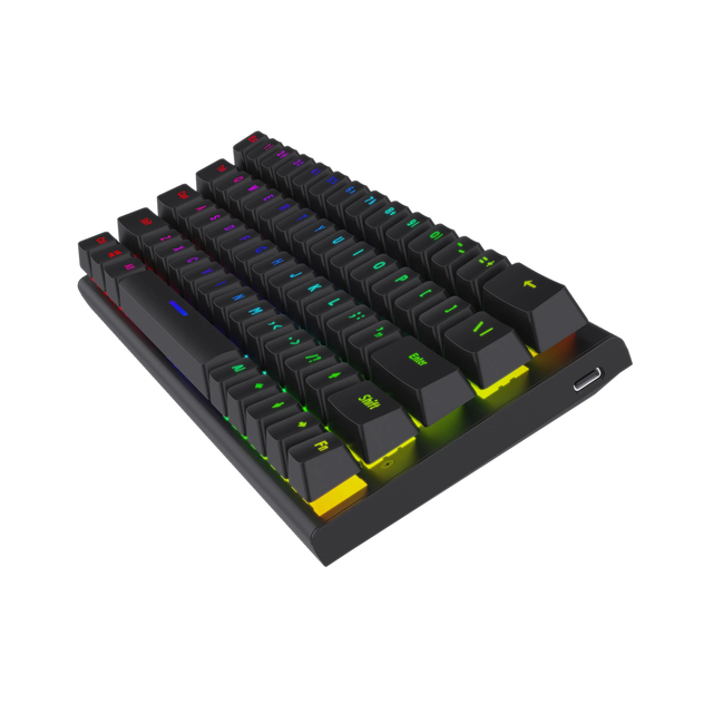 New Design Mix Colour High Keyboard Gamer Teclado Cheap UK Russian Spanish 60 Percent Gaming Wired Computer Mechanical Keyboard