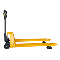 Transpalette manuel ICHIMENS Vietnam à pompe hydraulique 2 tonnes, roues tandem en PU, fourches extra longues 1500 mm, certifié CE