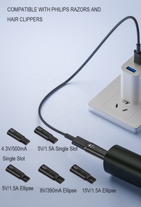 Adaptador <span class=keywords><strong>de</strong></span> conector <span class=keywords><strong>de</strong></span> aleación <span class=keywords><strong>de</strong></span> aluminio cargador tipo C para maquinillas <span class=keywords><strong>de</strong></span> afeitar <span class=keywords><strong>Philips</strong></span> cortapelos adaptador <span class=keywords><strong>de</strong></span> conector <span class=keywords><strong>de</strong></span> carga - Product Image 3