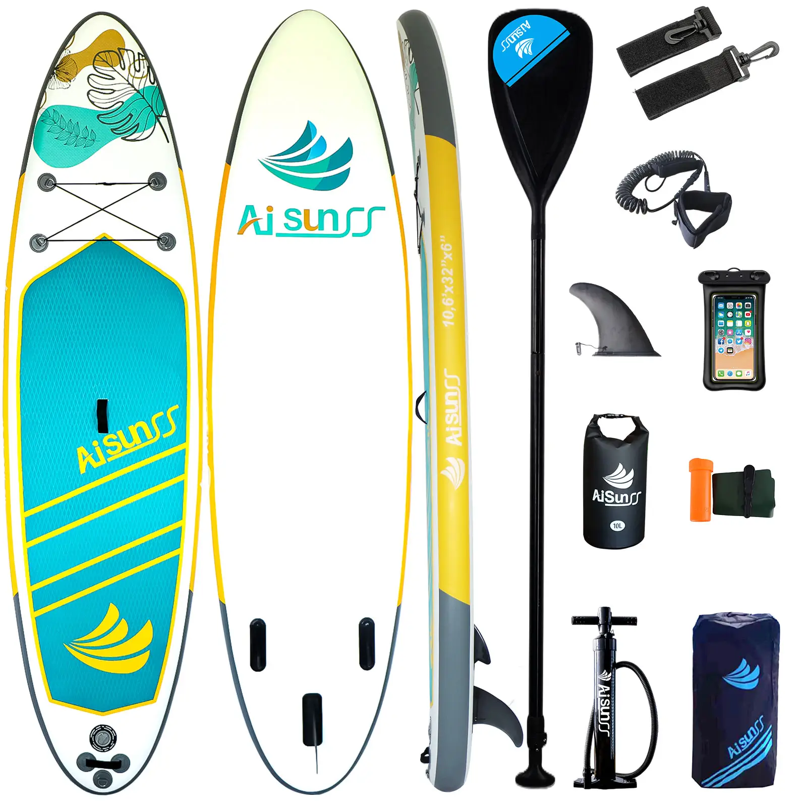 Custom Touring SUP Table of Surf Inflatable Stand up Paddle Board for Fishing Surfing Wakeboard with Leash