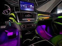 Éclairage d'ambiance SJC Car X166 pour Mercedes-Benz ML/GL/GLE/GLS 2012-2019, intérieur LED, symphonie de 64 couleurs, lumière d'ambiance dynamique