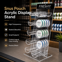 Présentoir Moderne Recyclable pour Snus, Présentoir Empilable pour Sachets, Présentoir Circulaire pour Chewing-gum Frais, Support pour Snus