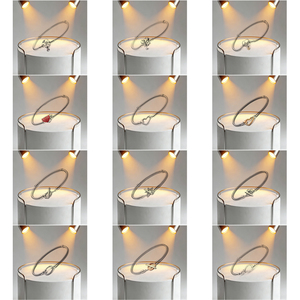 Pulseras y Brazaletes de Plata de Ley 925 Originales con Dijes de Corazón, Cuentas y Cadenas de Serpiente para Mujer, Joyería de Lujo DIY en Oro Rosa - Product Image 3