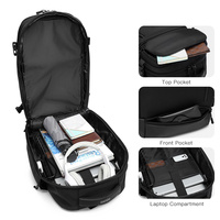 Ozuko Grosir Pabrik Desain Baru 9405 Tas Buku Sekolah Kuliah Tahan Air Tahan Lama Tas Komputer Ransel Laptop