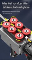 Machine à enfiler les câbles sans balais au lithium, tire-câbles rechargeable, tire-câbles électrique, machine à câblage de tuyaux, machine à câblage pour électricien