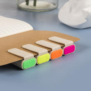 Bolígrafo resaltador de plástico ambiental promocional pastel cuadrado de gran capacidad colorido barato protector ocular - Product Image 5