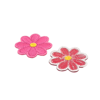 Patchs floraux, accessoires vestimentaires brodés à la machine, patchs décoratifs en forme de chrysanthème pour vêtements. Patch fleur.