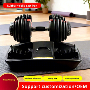 Haltère réglable intelligent à verrouillage de sécurité multi-niveaux en fonte solide pour la remise en forme à domicile, unisexe, 24 kg - Product Image 6