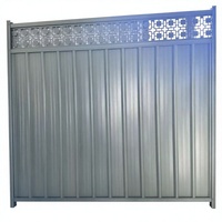 Clôture en métal ondulé de qualité supérieure, style coloré, écran d'intimité, facile à assembler pour les chantiers de construction australiens