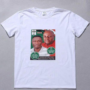 Camiseta de campaña electoral básica personalizada personal de gran tamaño de alta calidad Camisetas políticas lisas en blanco - Product Image 5