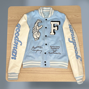 Custom Men's Winter Wool Varsity Letterman Baseball <b>Jacket</b> <b>Waterproof</b> & Breathable Stand Collar Chenille Embroidered Patches - Product Image 3