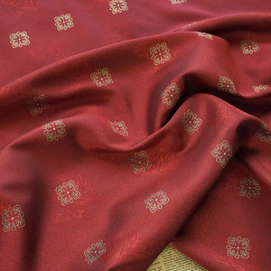 Tessuto Jacquard in Stile Cinese con Motivo Floreale a Quattro Foglie e Filo d'Oro per Abiti da Donna Africana - Product Image 2