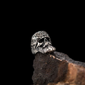 Bague <span class=keywords><strong>Viking</strong></span> en acier inoxydable 316L pour homme, <span class=keywords><strong>anneau</strong></span> élégant en acier inoxydable pour homme - Product Image 4