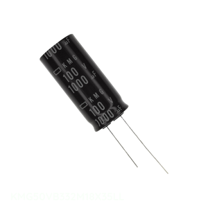 Condensateur KMG50VB332M18X35LL 3300 uF, Distributeur Autorisé, CAP ALUM 3300UF 20% 50V RADIAL Through Hole - Product Image 1