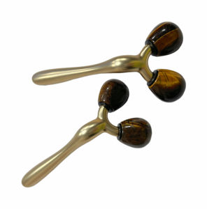 3D Facial <b>Massage</b> Natural Stone Anti Aging Face Lifting Facial Massager Tiger's Eye Stone Facial 3D Jade <b>Roller</b> - Product Image 6