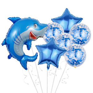 Globos de Papel de Aluminio con Forma de Animales Marinos, Pulpo, Tiburón, Juego de Globos para Niños, Decoraciones para Fiestas de Cumpleaños, Baby Shower, Globos Personalizados - Product Image 5