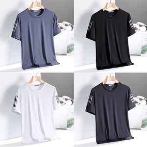 เสื้อยืดผู้ชายทรงสปอร์ตสำหรับฤดูร้อน ผ้าบางเบา ระบายอากาศได้ดี ลายรังผึ้ง ทรงหลวม สวมใส่สบาย แห้งเร็ว ยืดหยุ่น พิมพ์ลาย คอกลม - Product Image 4