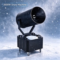 FEIYUEYUE Machine à neige RC mobile 3000W pour Noël, mariages, fêtes, DJ, scènes et clubs