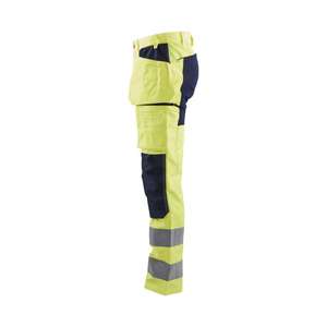 BLAKLADER - 155218113389D104 Pantalones Hi-Vis elásticos Amarillo/Azul marino-EAN 7330509546215 ROPA DE TRABAJO DE LA HI-VIS - Product Image 5