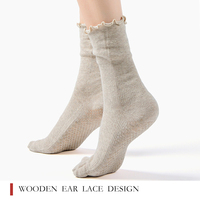 Chaussettes de yoga en dentelle de sol Pilates pour femmes antidérapantes à cinq orteils