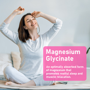 Factory Outlet Magnesium Glycinate Capsules Private Label Vegan Triple Magnesium Supports Calmness Relaxation Support Overall - Product Image 6