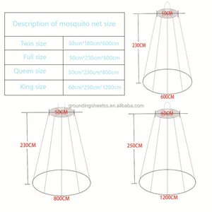 <span class=keywords><strong>Tente</strong></span> <span class=keywords><strong>de</strong></span> <span class=keywords><strong>lit</strong></span> anti-radiation EMF ronde en fibre d'argent - Product Image 5