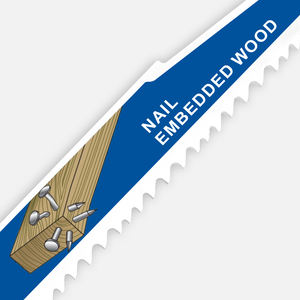 Lame de scie alternative de haute qualité 8% cobalt S1022VFR 8 pouces 14/10 TPI pour démontage de palettes en bois - Product Image 5