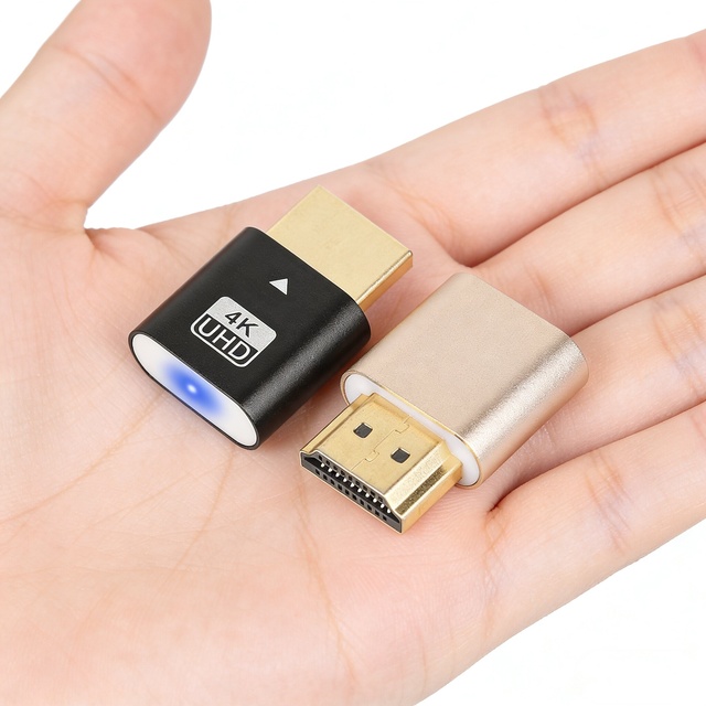 4K HDTV EDID Display Port Emulator Laptop Adapter Plug and Play Brand New Graphics Card Lock Screen Treasure
