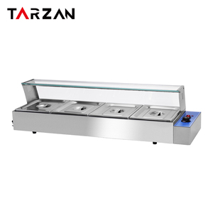 Bain-marie électrique commercial en gros avec couvercle en verre pour les aires de restauration et les restaurants - Product Image 4