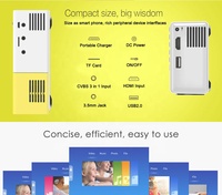 Yinzam taşınabilir YG300 ucuz Mini projektör ev çocuklar için akıllı cep sinema Video Proyector YG-300 PRO 1000 LUX 1080p Beamer