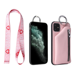 De lujo de cuero de señora y <span class=keywords><strong>La</strong></span> chica Flip Cover <span class=keywords><strong>la</strong></span> cartera de <span class=keywords><strong>la</strong></span> caja del teléfono móvil para iPhone 11 pro Xs max Xr 8 plus - Product Image 2