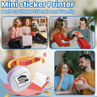 Mini imprimante thermique portable pour étiquettes, imprimante de poche pour notes