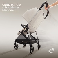 Poussette pliable KK Little Crab pour bébés, cadre en alliage d'aluminium, pour nouveau-nés de 0 à 3 ans, design haute vue, capacité de charge de 15 kg
